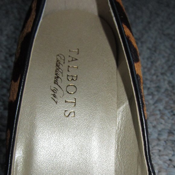 Talbot's LARS9 Calf Hair Leopard Heels - Picture 7 of 10